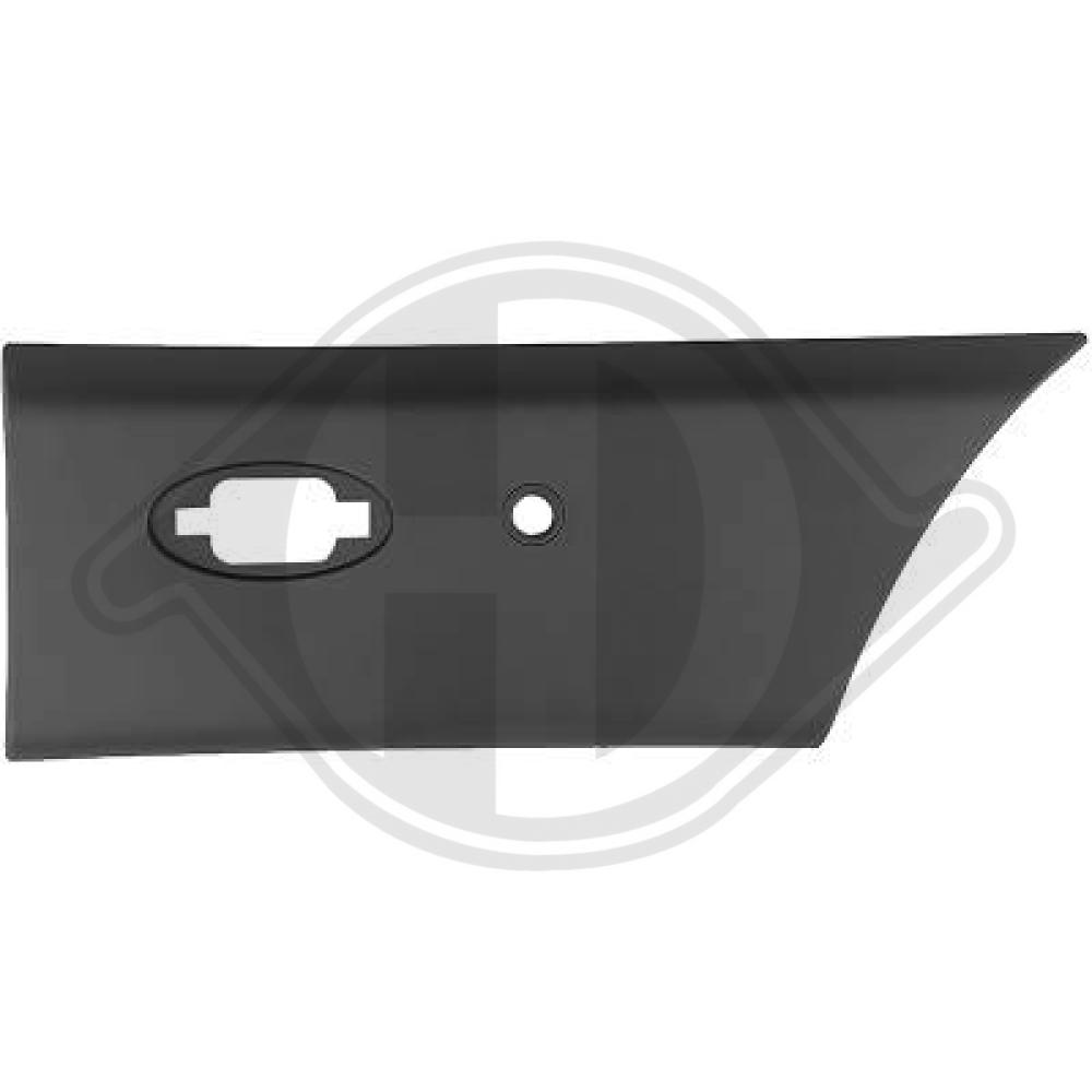 DIEDERICHS Pynte-/beskyttelsesliste, sidepanel 4487169 venstre for OPEL RENAULT