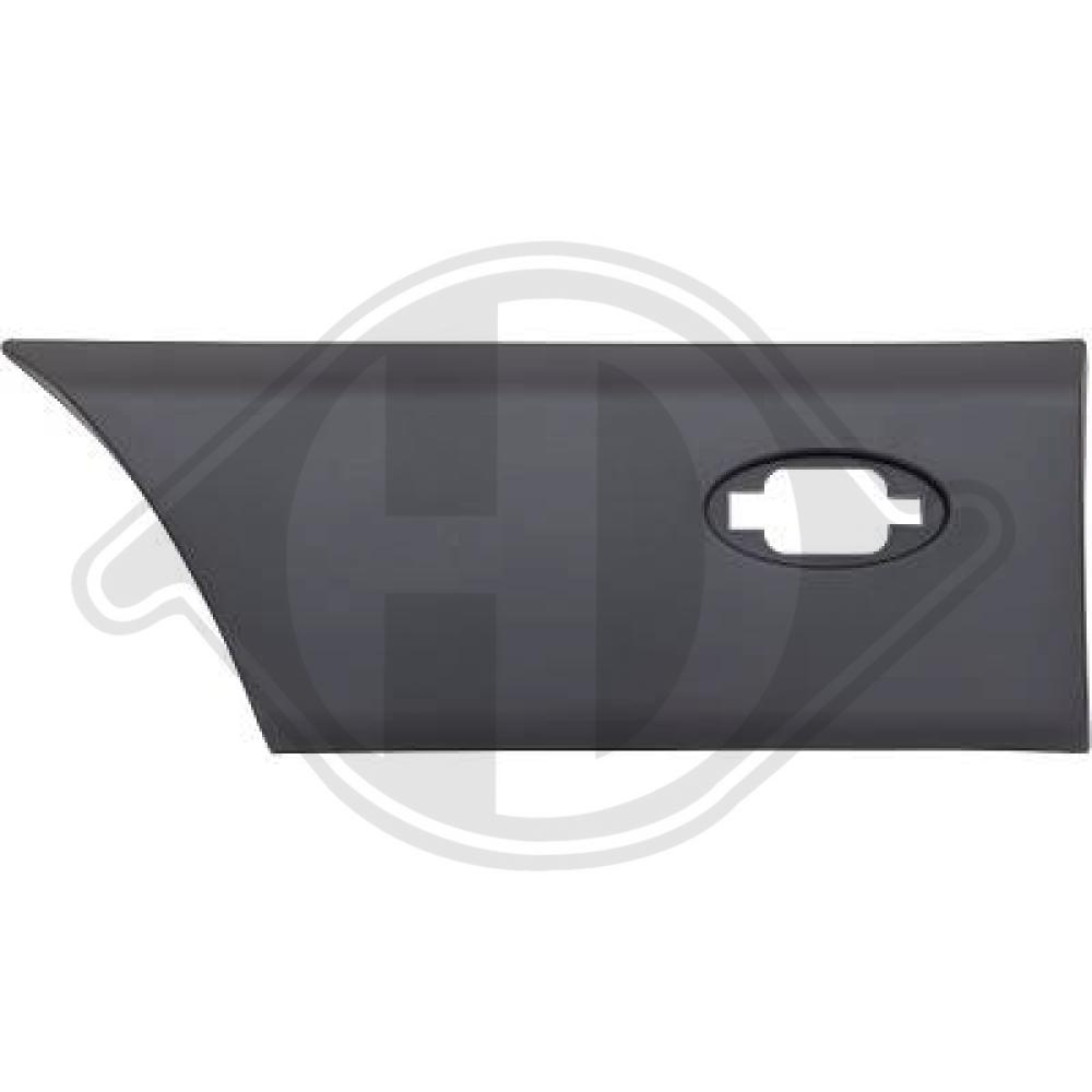 DIEDERICHS Pynte-/beskyttelsesliste, sidepanel 4487362 bagved til højre for OPEL RENAULT