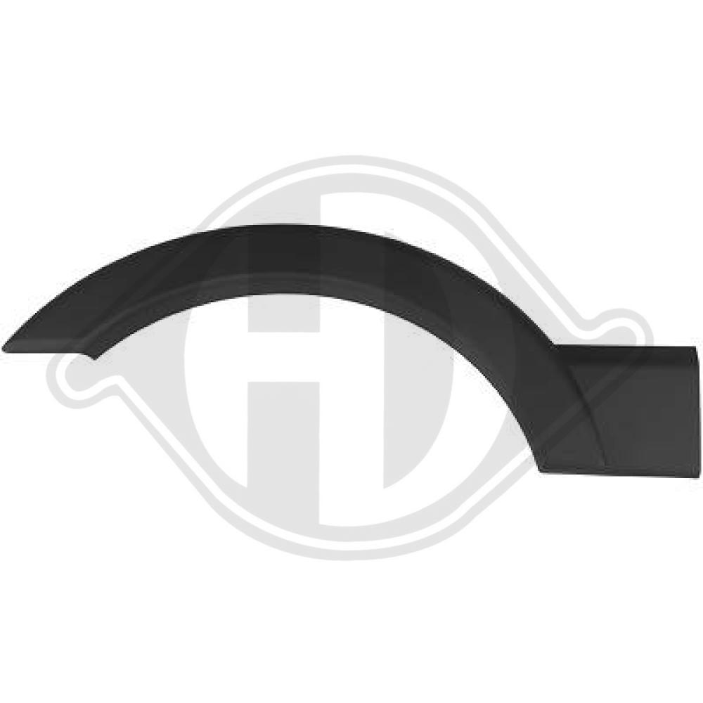 DIEDERICHS Pynte-/beskyttelsesliste, sidepanel 4487367 bagved til venstre for OPEL RENAULT