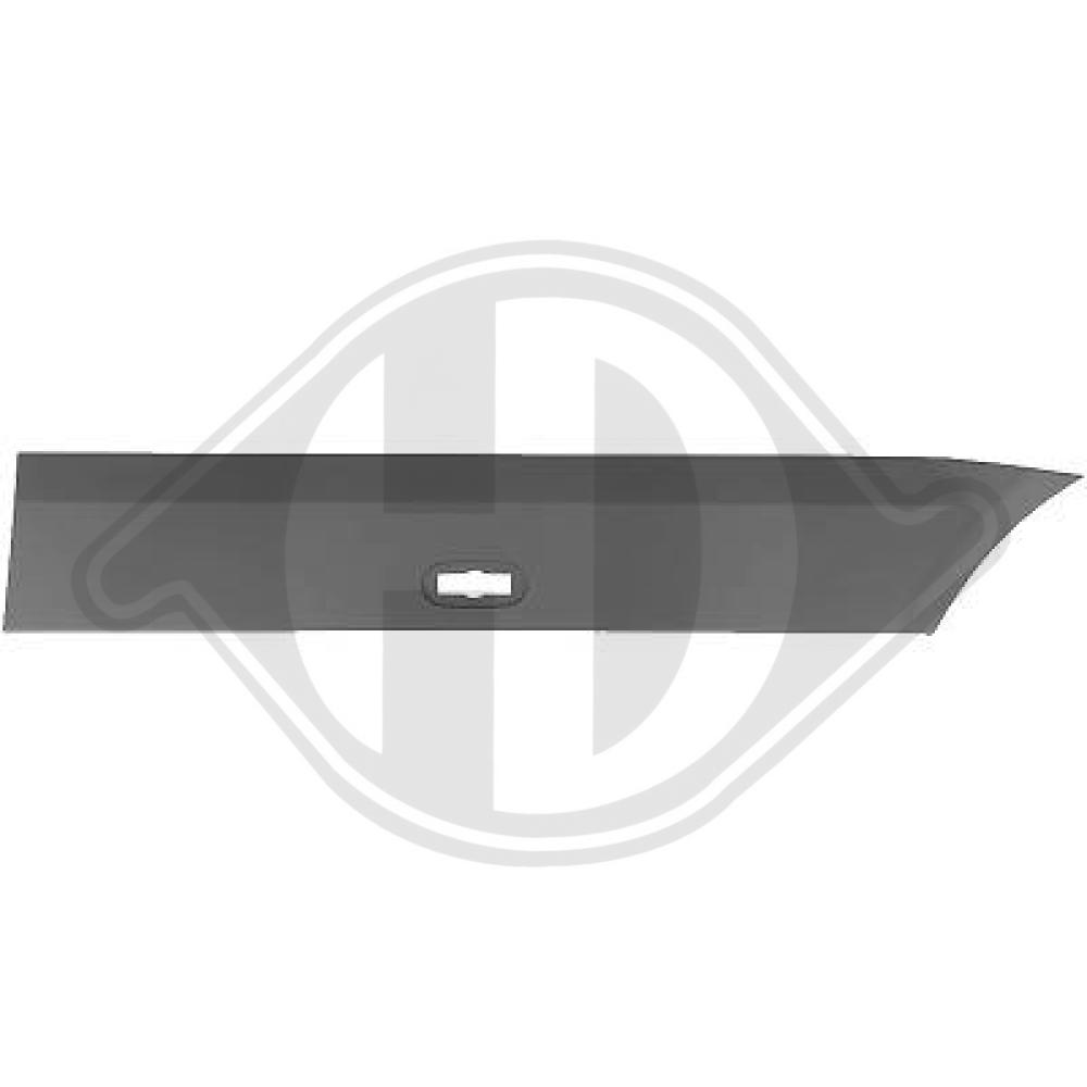 DIEDERICHS Pynte-/beskyttelsesliste, sidepanel 1663363 bagved til venstre for MERCEDES-BENZ VW