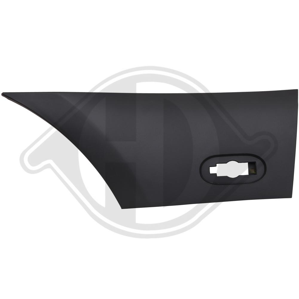 DIEDERICHS Pynte-/beskyttelsesliste, sidepanel 1664363 bagved til venstre for MERCEDES-BENZ