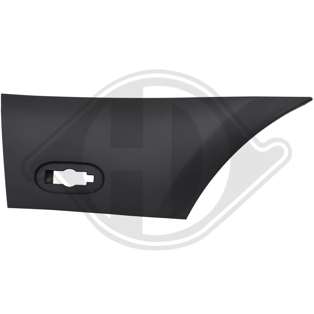 DIEDERICHS Pynte-/beskyttelsesliste, sidepanel 1664362 bagved til højre for MERCEDES-BENZ
