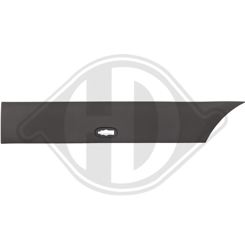 DIEDERICHS Pynte-/beskyttelsesliste, sidepanel 1664463 bagved til venstre for MERCEDES-BENZ