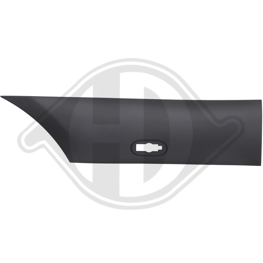 DIEDERICHS Pynte-/beskyttelsesliste, sidepanel 1664366 bagved til højre for MERCEDES-BENZ