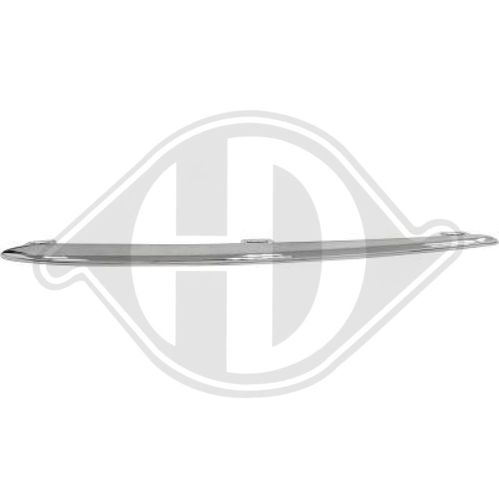 DIEDERICHS Pynte-/beskyttelsesliste, kølergitter 1693361 venstre for MERCEDES-BENZ