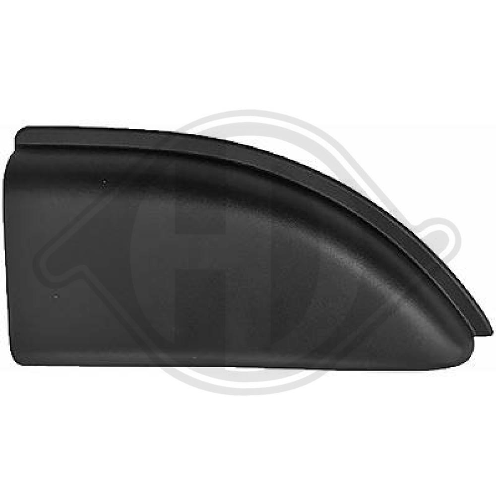 DIEDERICHS Pynte-/beskyttelsesliste, sidepanel 1887164 højre for OPEL NISSAN RENAULT