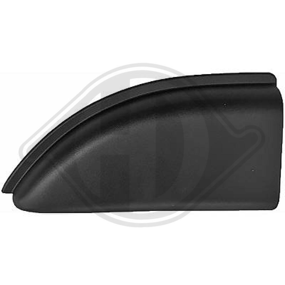 DIEDERICHS Pynte-/beskyttelsesliste, sidepanel 1887165 venstre for OPEL NISSAN RENAULT