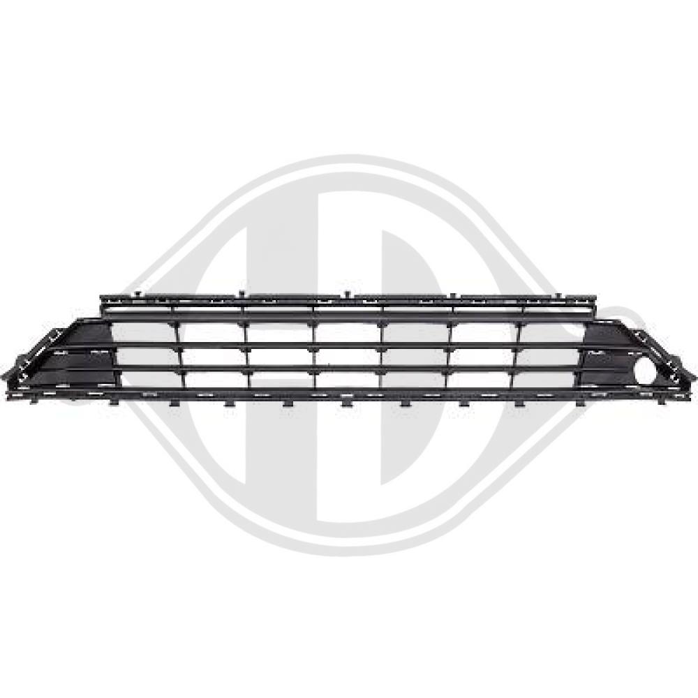 DIEDERICHS Kofangergitter 2217044 midten for VW
