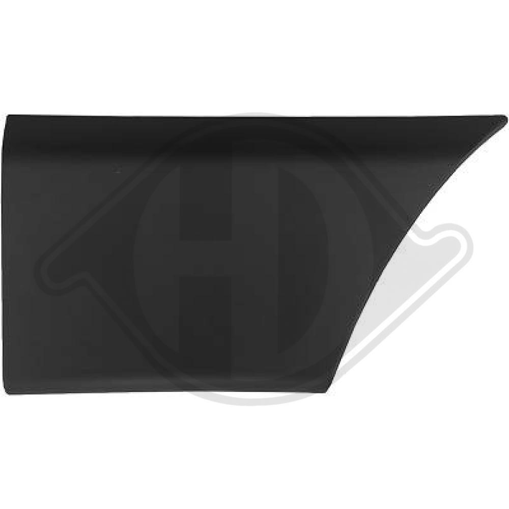DIEDERICHS Pynte-/beskyttelsesliste, sidepanel 4487368 bagved til højre for OPEL NISSAN RENAULT