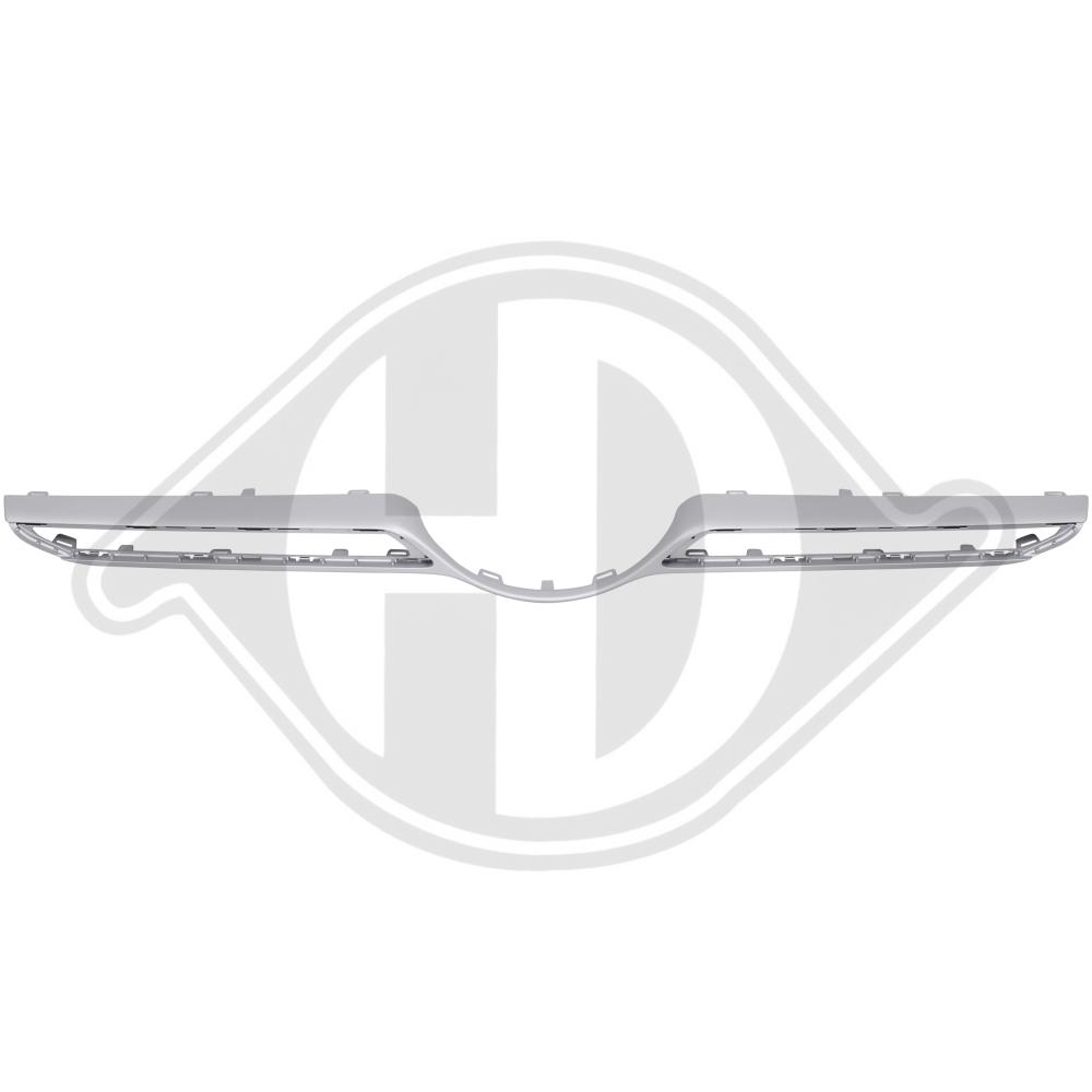 DIEDERICHS Pynte-/beskyttelsesliste, kølergitter 1693042 foran for MERCEDES-BENZ