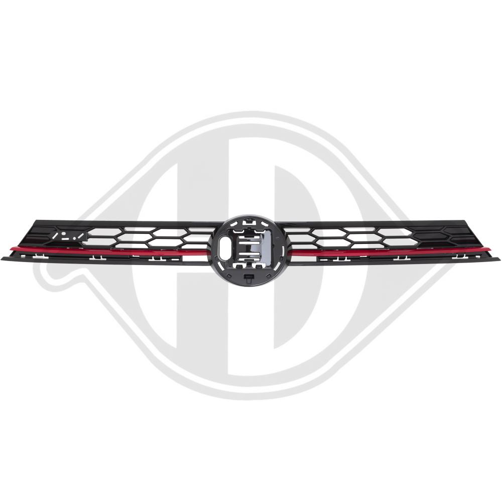 DIEDERICHS Kølergitter 2209740 midten for VW