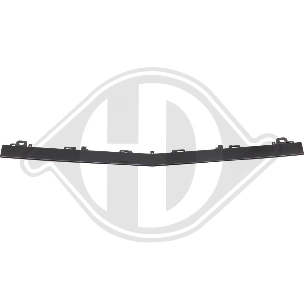DIEDERICHS Pynte-/beskyttelsesliste, kofanger 1673566 foran for MERCEDES-BENZ
