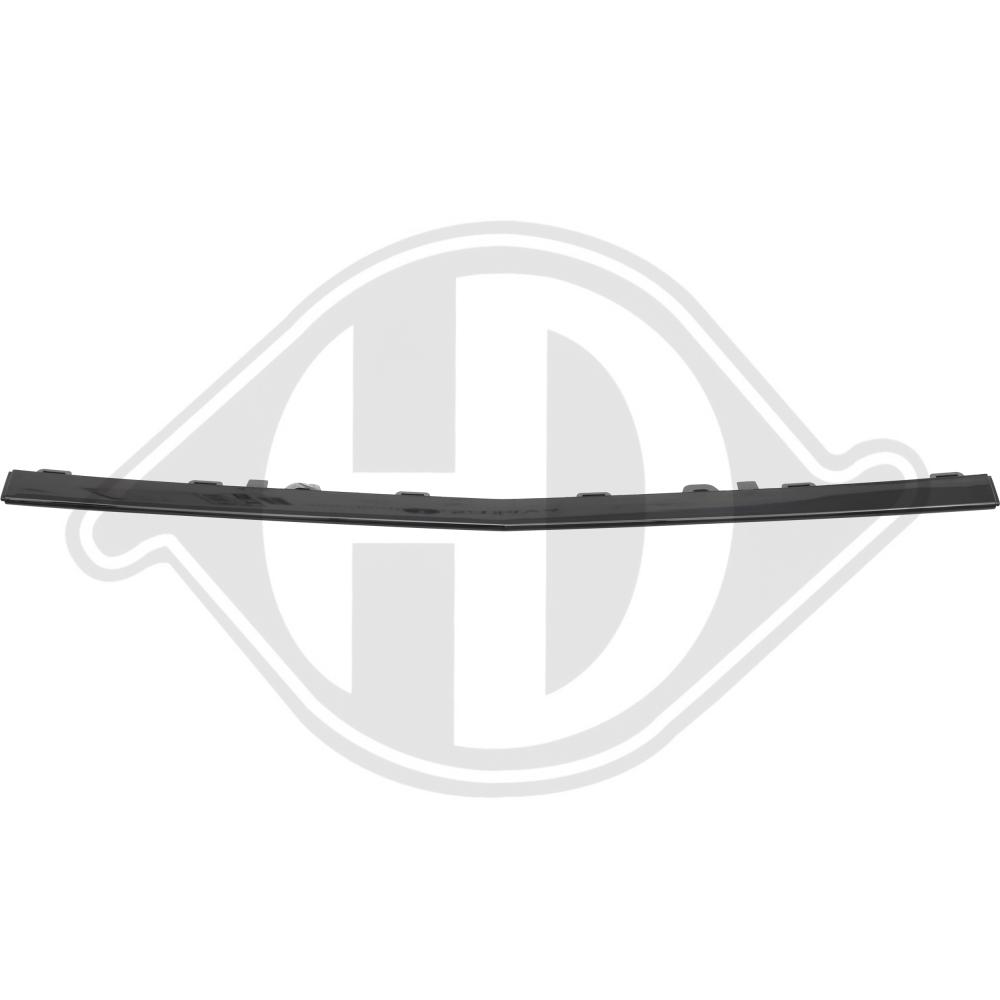 DIEDERICHS Pynte-/beskyttelsesliste, kofanger 1616264 foran for MERCEDES-BENZ