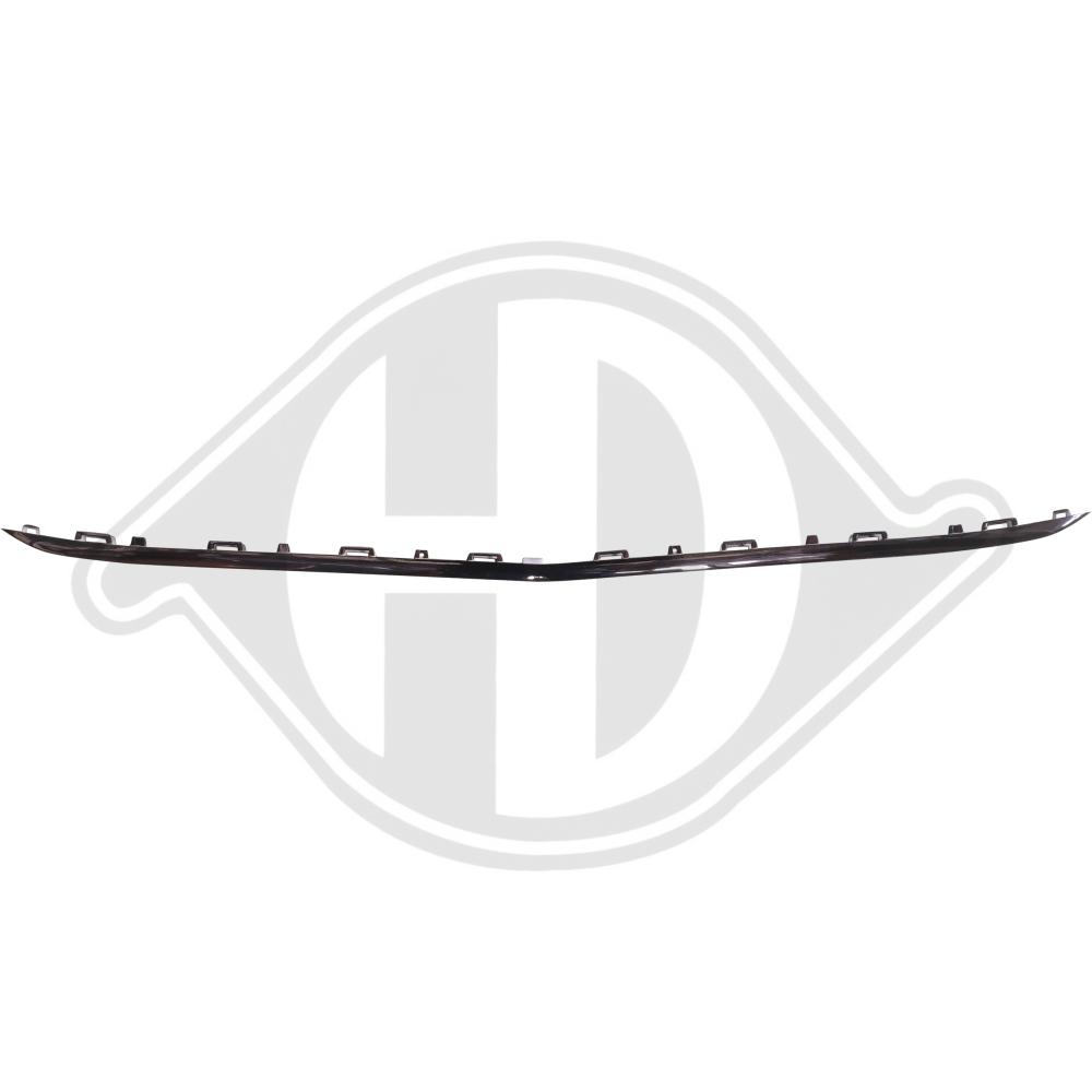 DIEDERICHS Pynte-/beskyttelsesliste, kofanger 1686061 foran for MERCEDES-BENZ