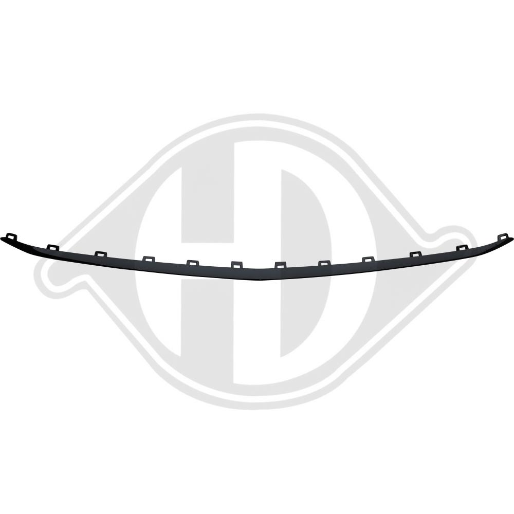 DIEDERICHS Pynte-/beskyttelsesliste, kofanger 1618263 foran for MERCEDES-BENZ