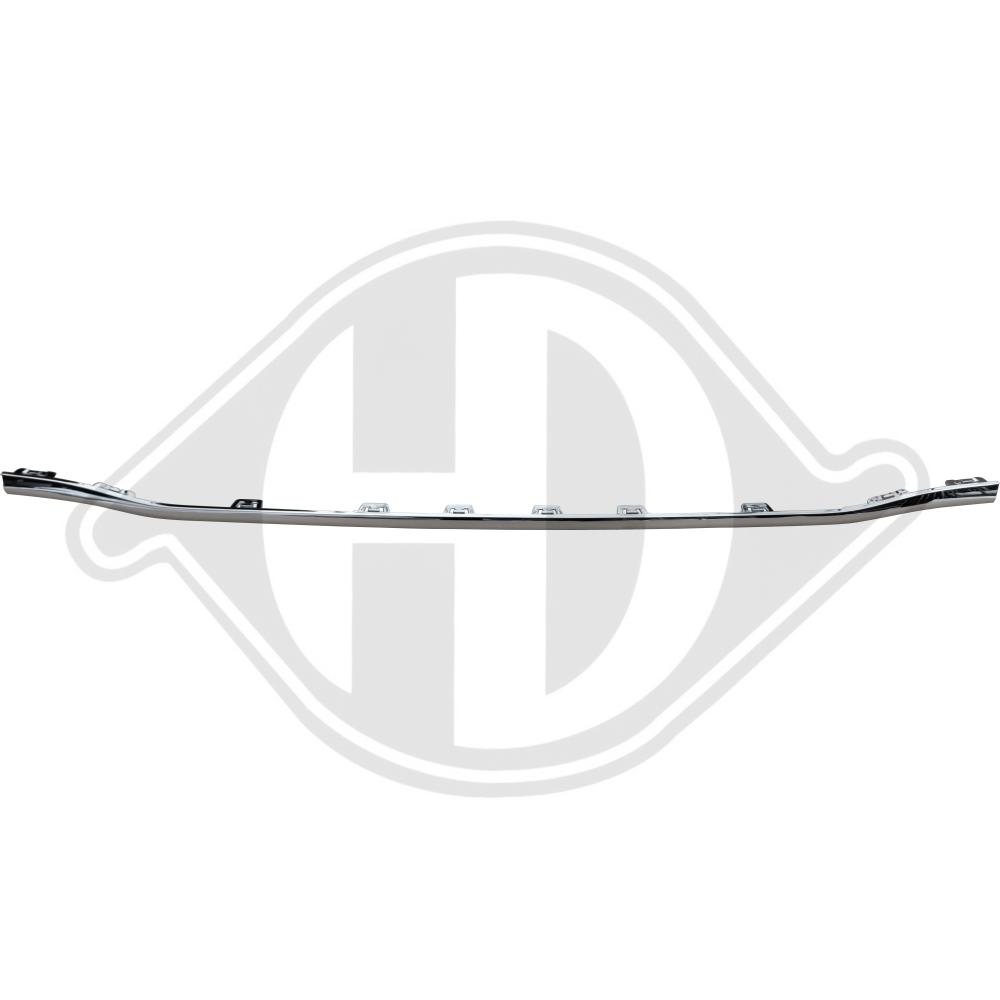DIEDERICHS Pynte-/beskyttelsesliste, kofanger 1674365 bag for MERCEDES-BENZ