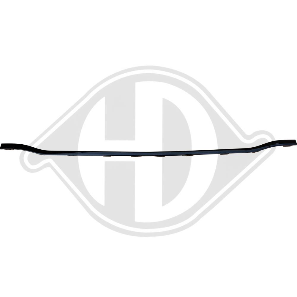 DIEDERICHS Pynte-/beskyttelsesliste, kofanger 1674465 bag for MERCEDES-BENZ