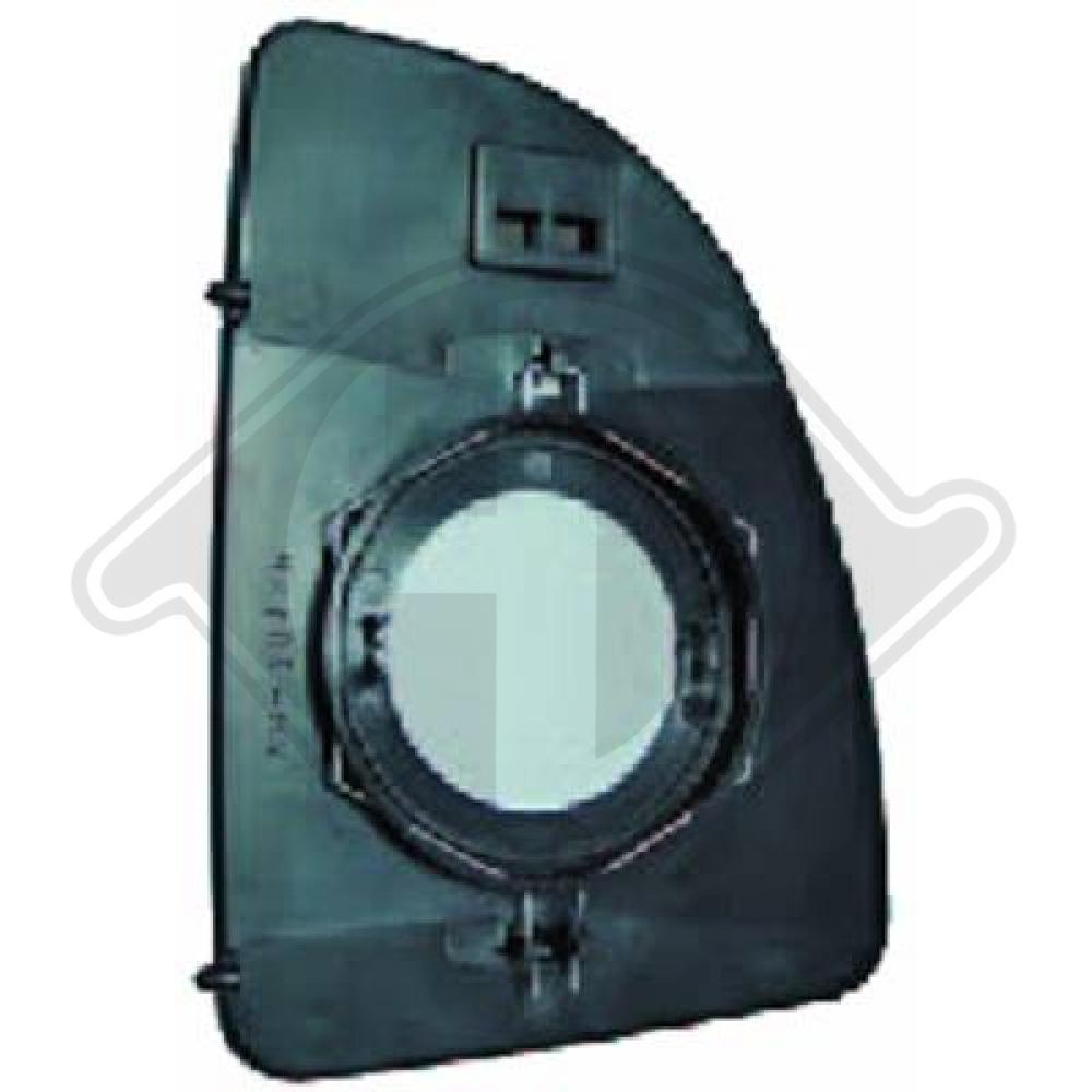DIEDERICHS Spejlglas, udvendig spejl 3481329 venstre for FIAT PEUGEOT