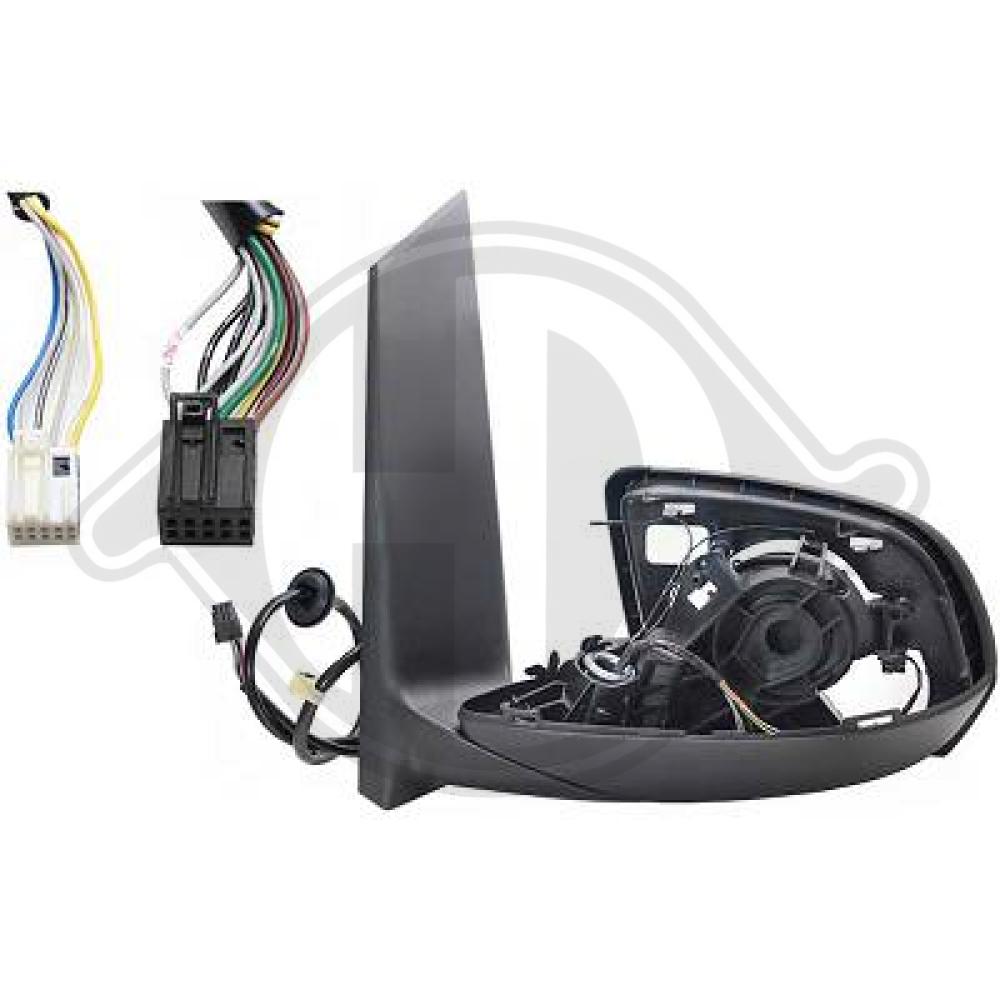 DIEDERICHS Sidespejl 1668027 venstre for MERCEDES-BENZ