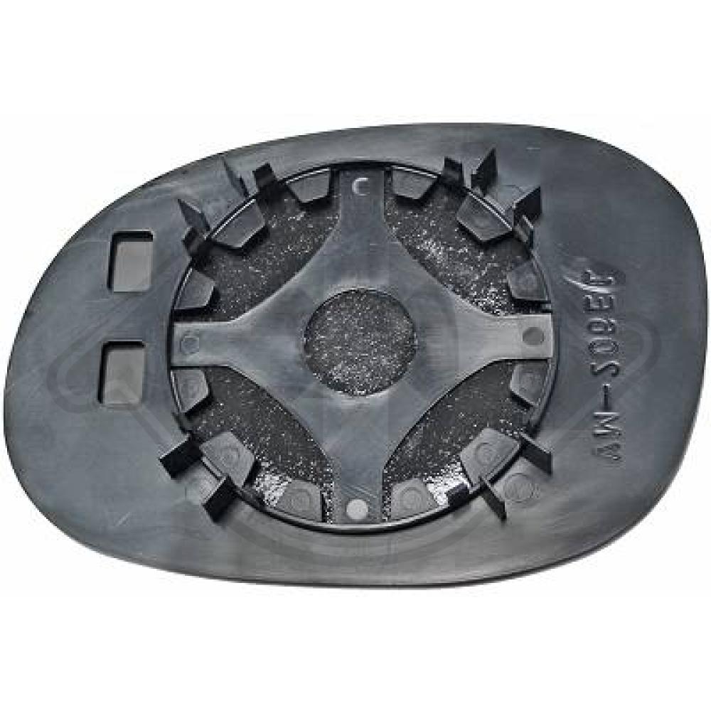 DIEDERICHS Spejlglas, udvendig spejl 4005324 højre for PEUGEOT