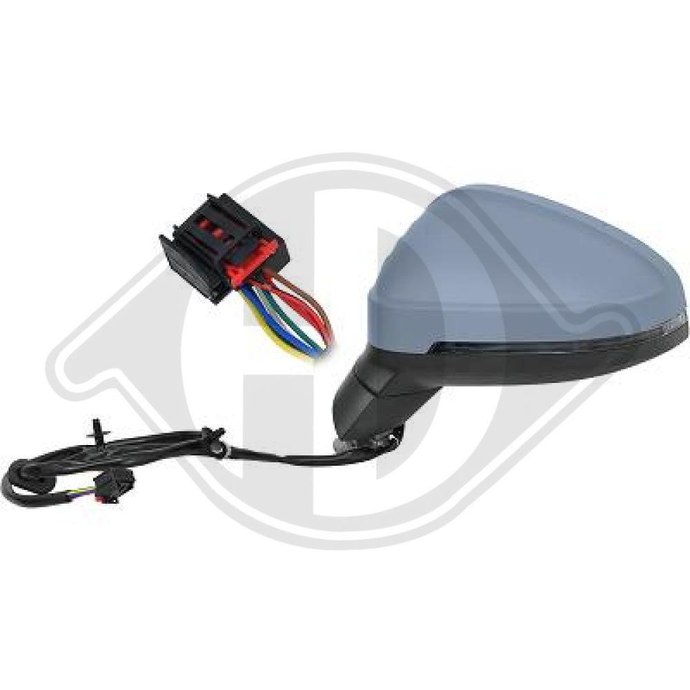 DIEDERICHS Sidespejl 1020025 venstre for AUDI