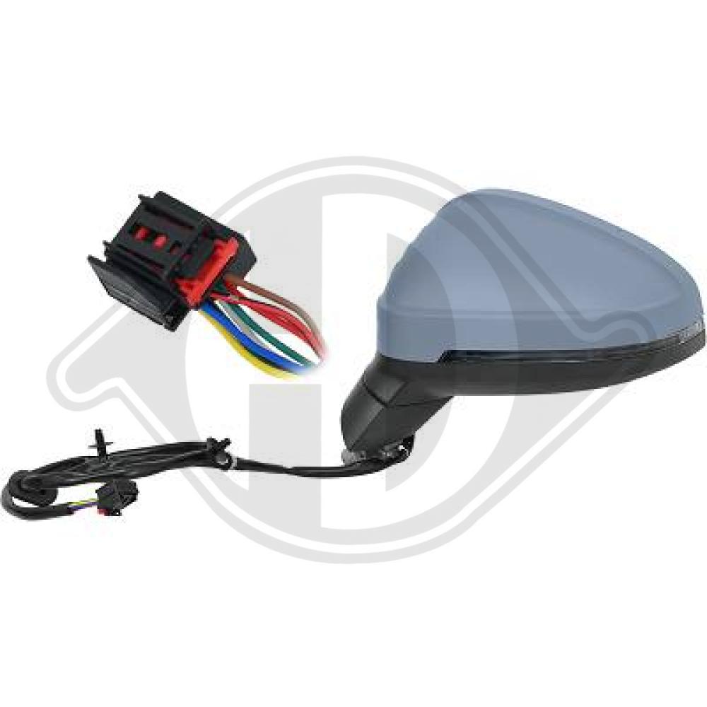DIEDERICHS Sidespejl 1020027 venstre for AUDI