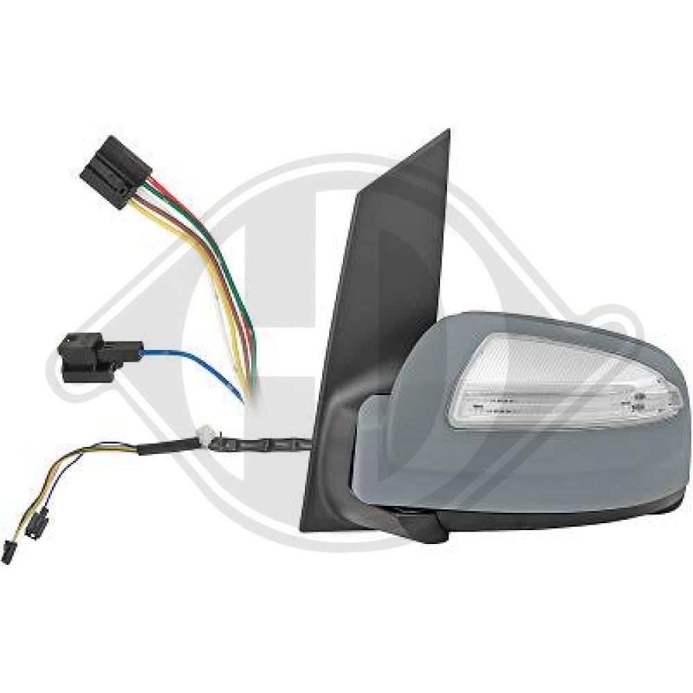 DIEDERICHS Sidespejl 1667229 venstre for MERCEDES-BENZ