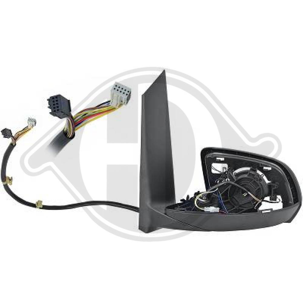 DIEDERICHS Sidespejl 1668125 venstre for MERCEDES-BENZ