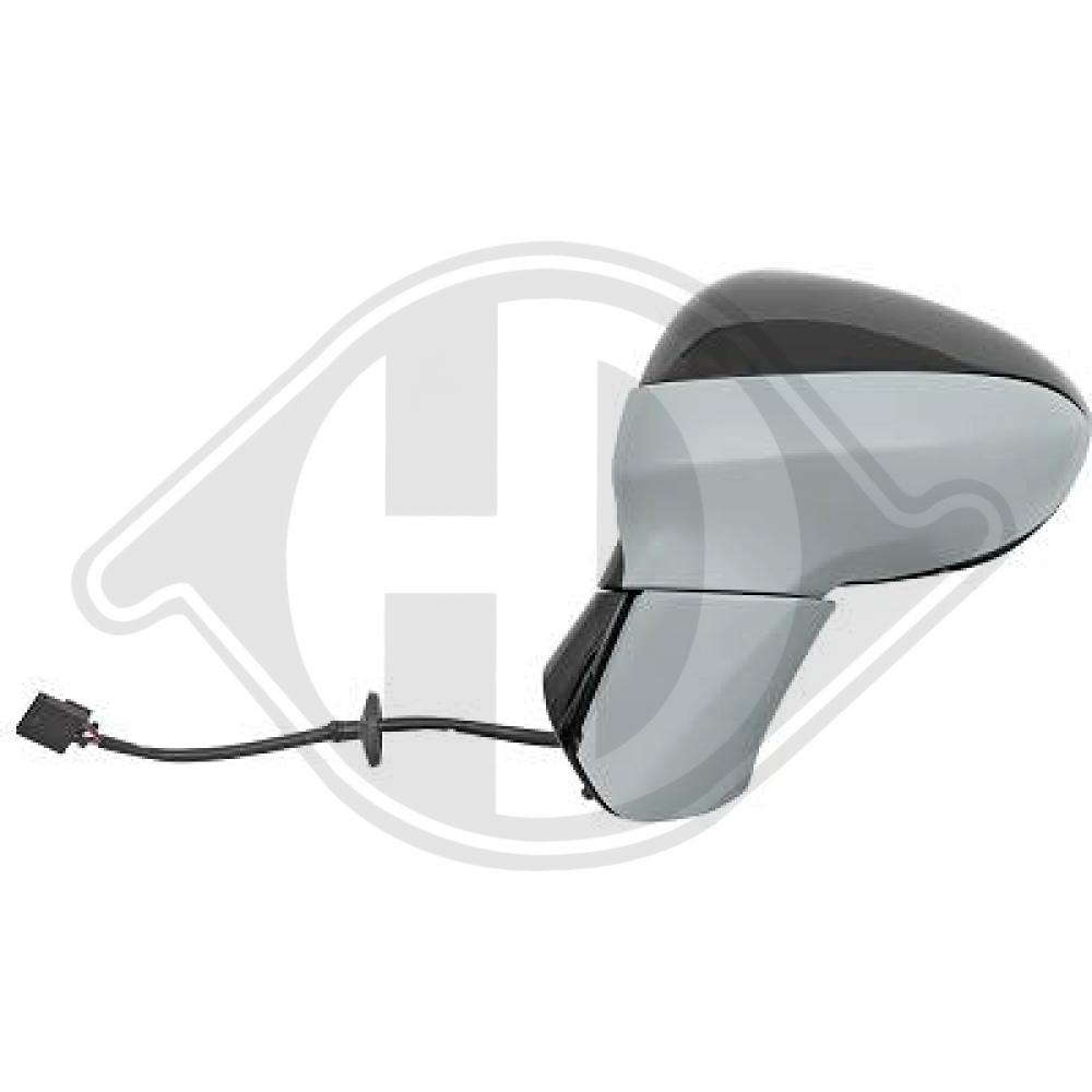 DIEDERICHS Sidespejl 1892225 venstre for OPEL
