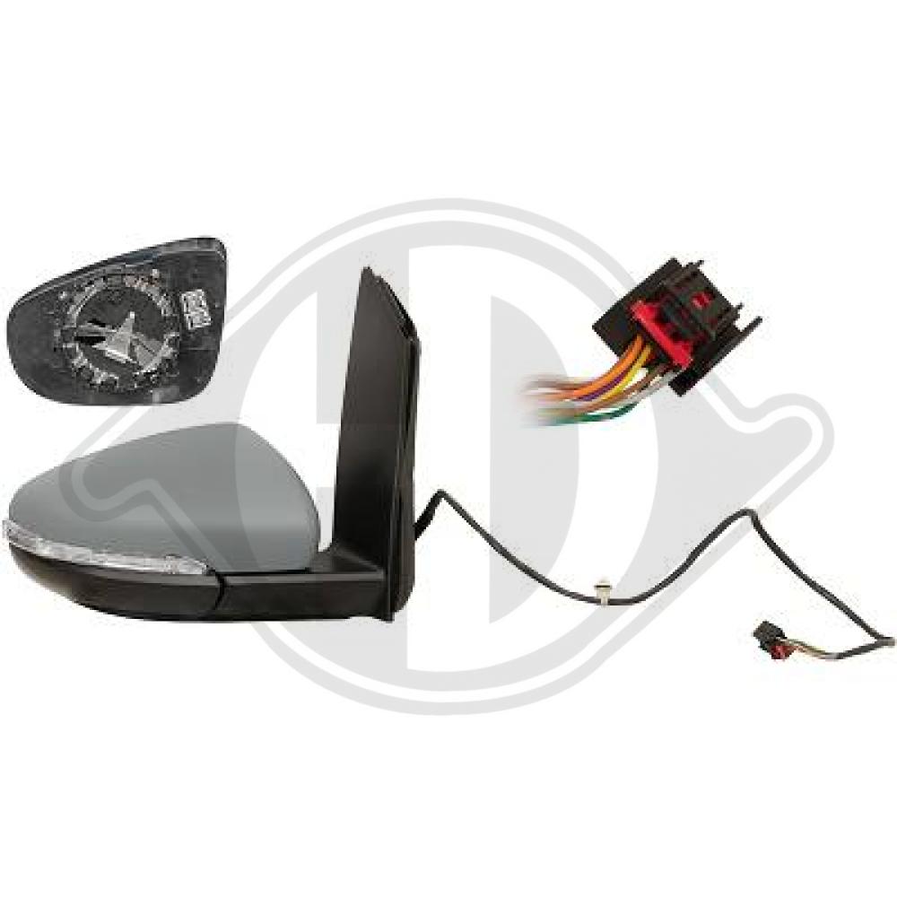 DIEDERICHS Sidespejl 2296124 højre for VW