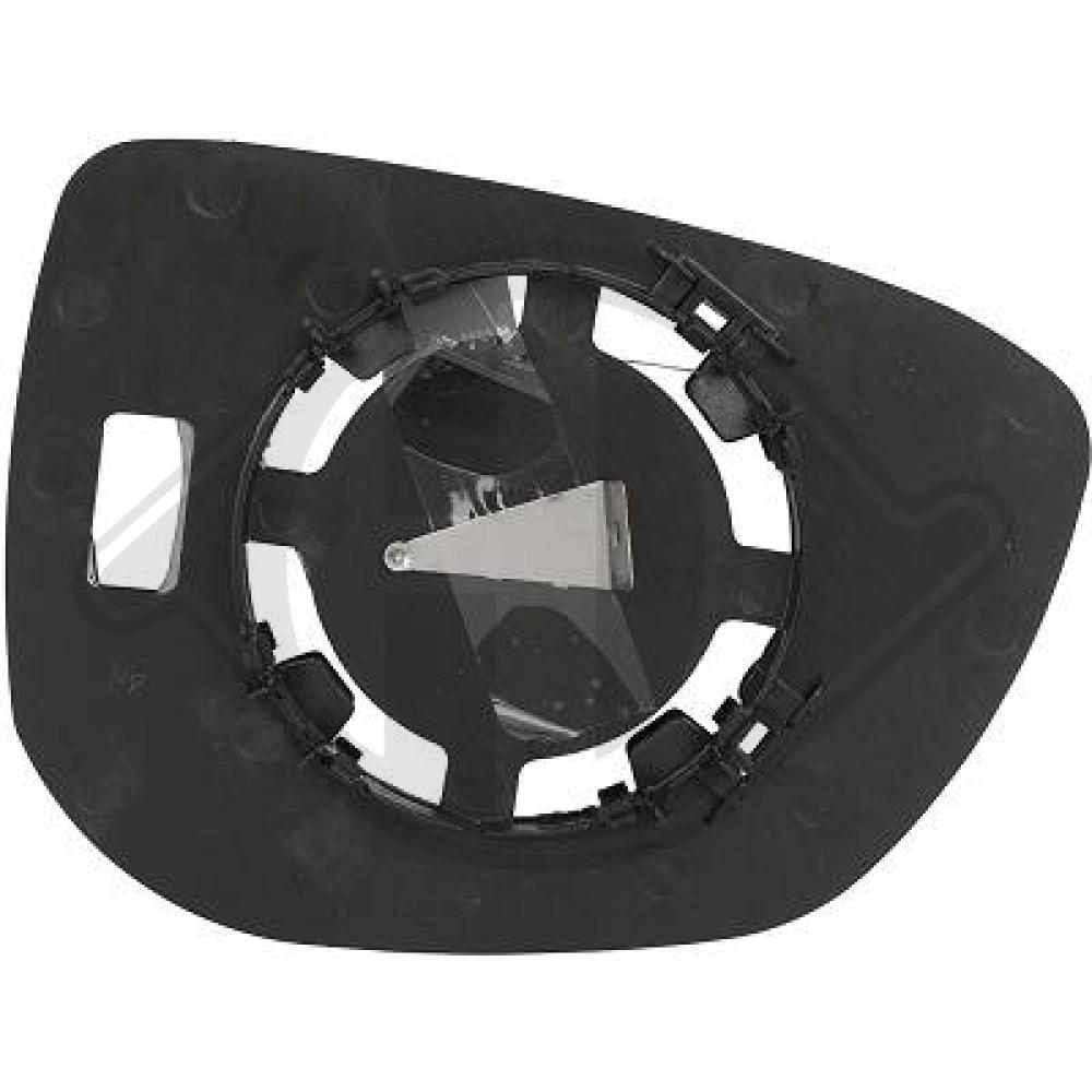 DIEDERICHS Spejlglas, udvendig spejl 4205027 venstre for PEUGEOT