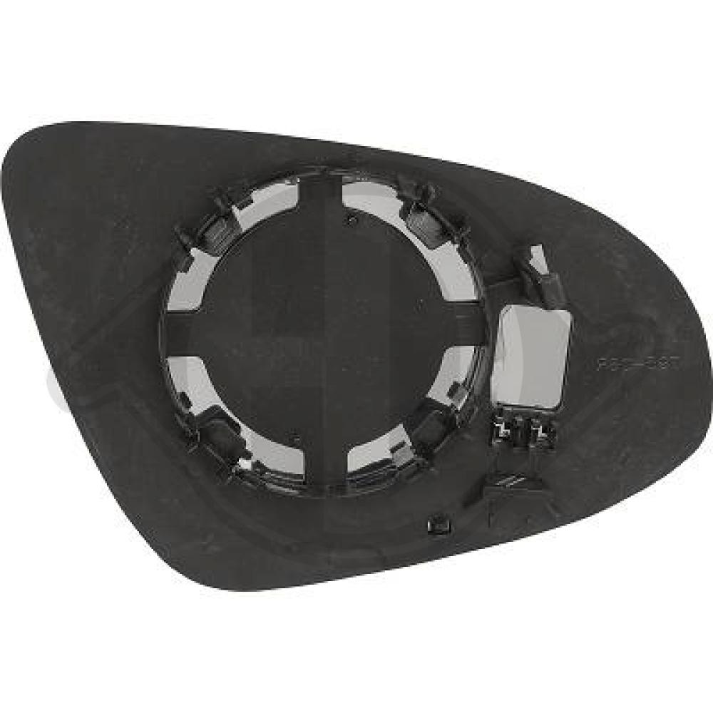 DIEDERICHS Spejlglas, udvendig spejl 4212127 venstre for PEUGEOT TOYOTA