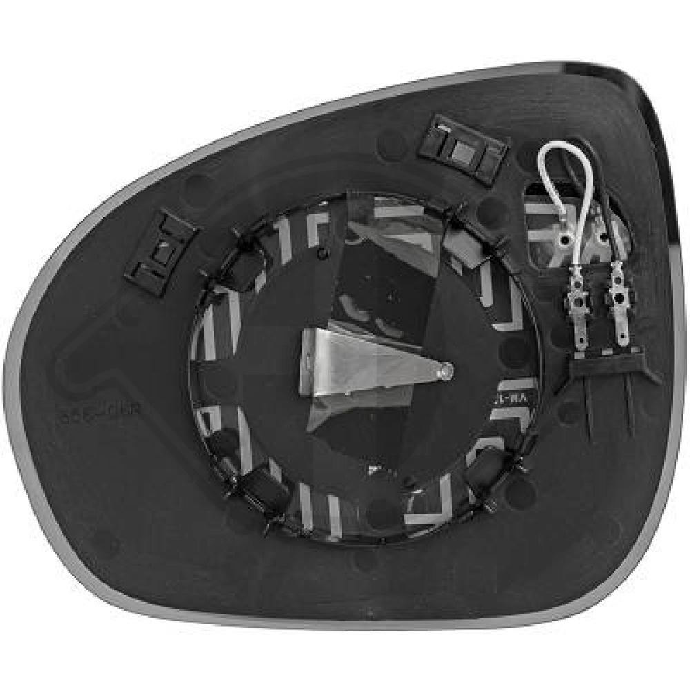 DIEDERICHS Spejlglas, udvendig spejl 3425126 højre for FIAT