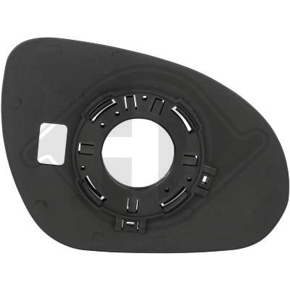 DIEDERICHS Spejlglas, udvendig spejl 6835227 venstre for HYUNDAI