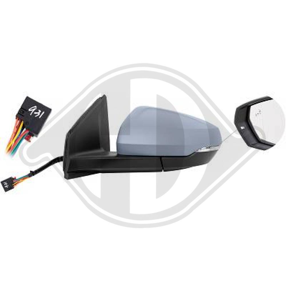 DIEDERICHS Sidespejl 2209425 venstre for VW
