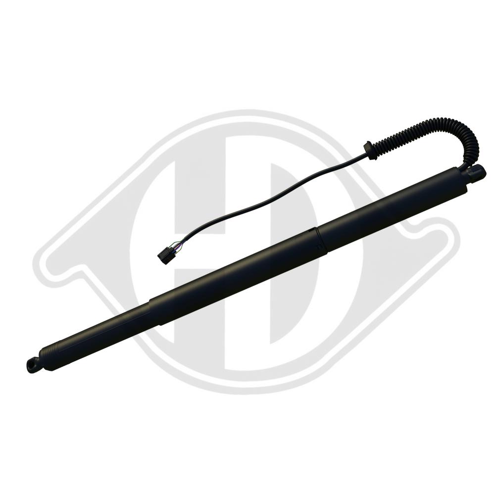 DIEDERICHS Gasfjeder, kuffert-/lastrum 9100513 på begge sider for SKODA