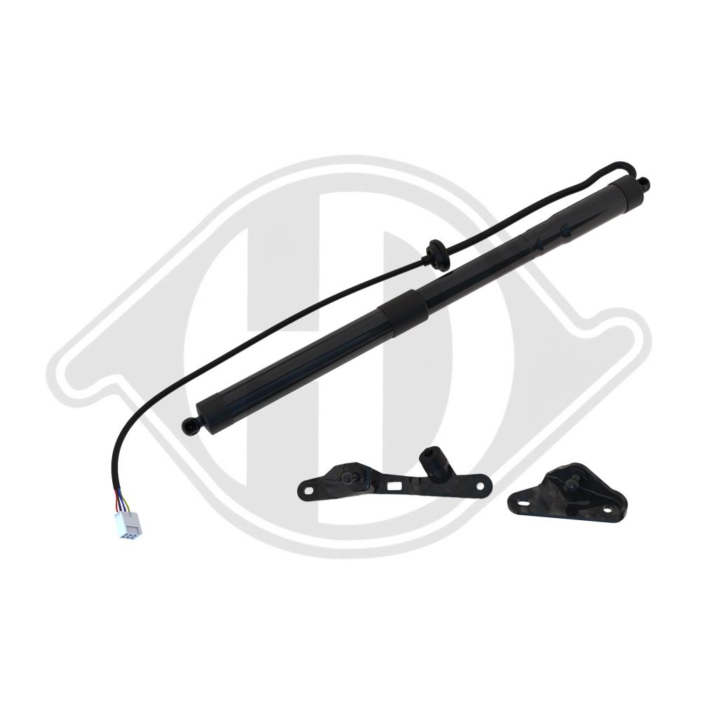 DIEDERICHS Gasfjeder, kuffert-/lastrum 9100512 bagved til højre for TOYOTA