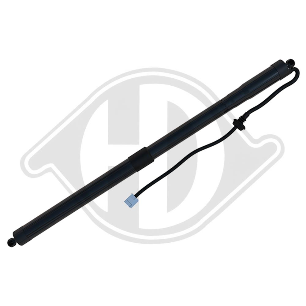DIEDERICHS Gasfjeder, kuffert-/lastrum 9100548 bagved til venstre for TOYOTA