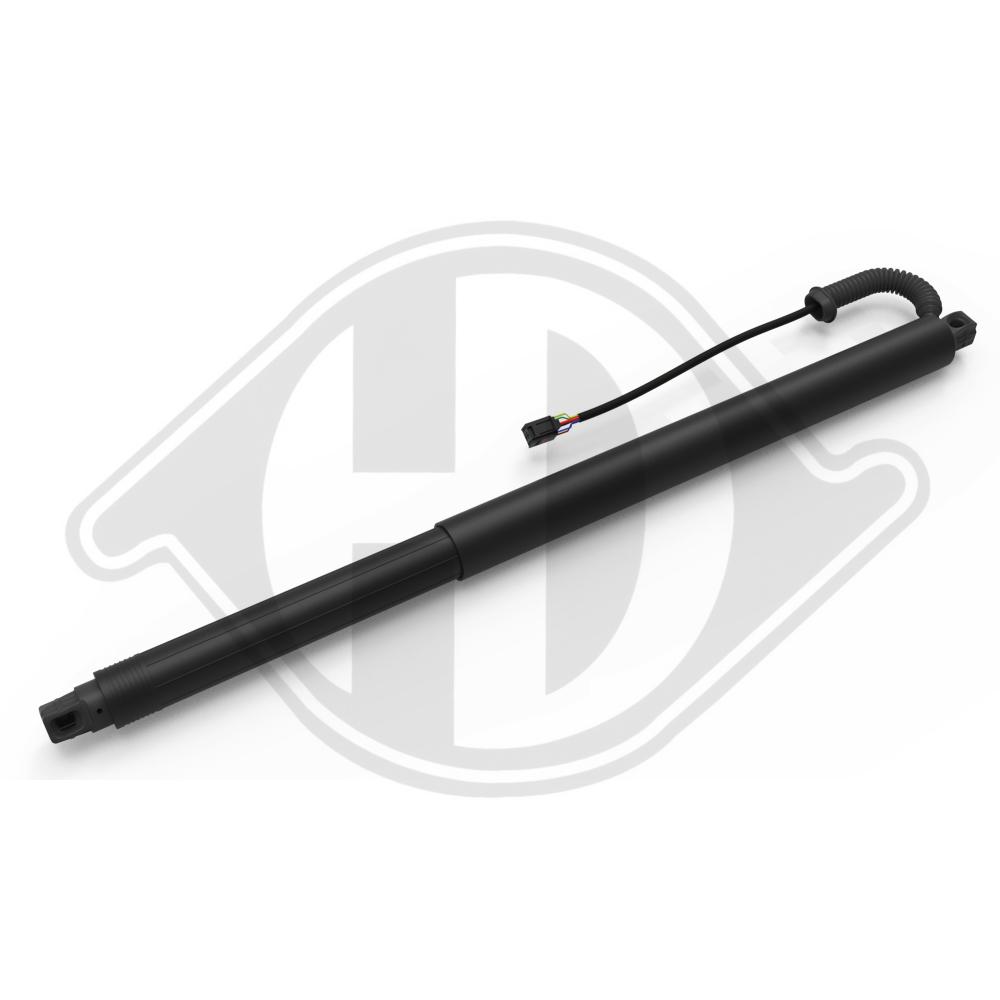 DIEDERICHS Gasfjeder, kuffert-/lastrum 9100556 bagved til højre for SEAT SKODA