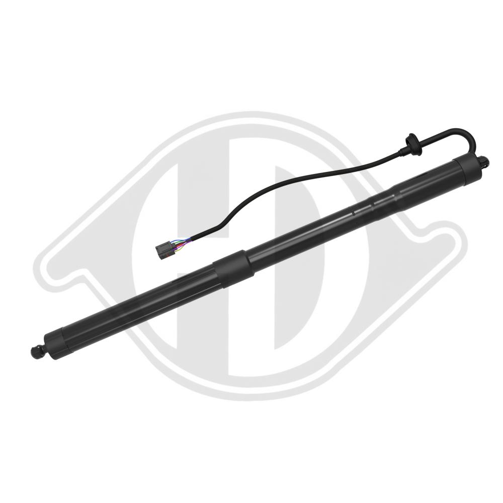 DIEDERICHS Gasfjeder, kuffert-/lastrum 9100585 bagved til højre for VW