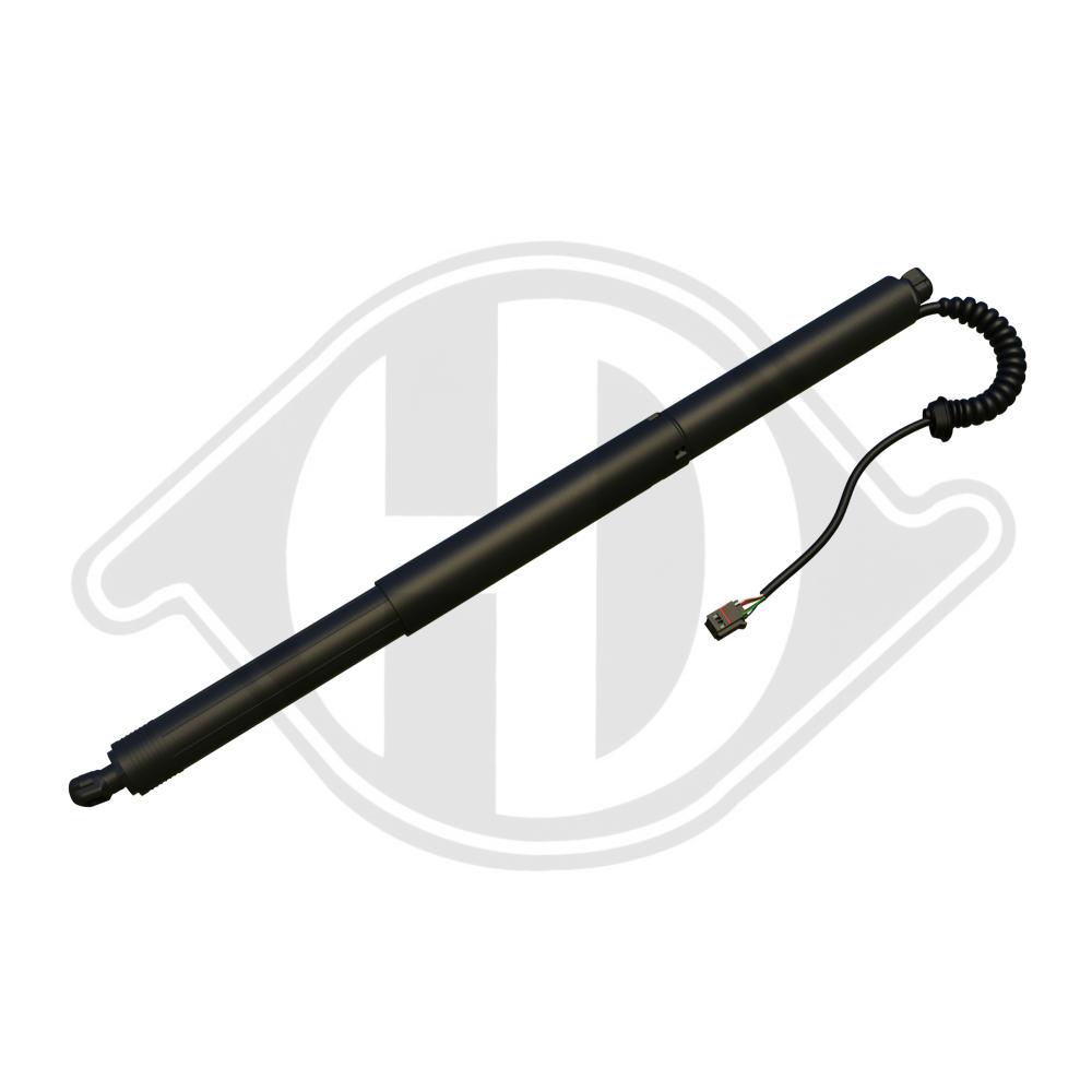 DIEDERICHS Gasfjeder, kuffert-/lastrum 9100592 bagved til venstre for VW