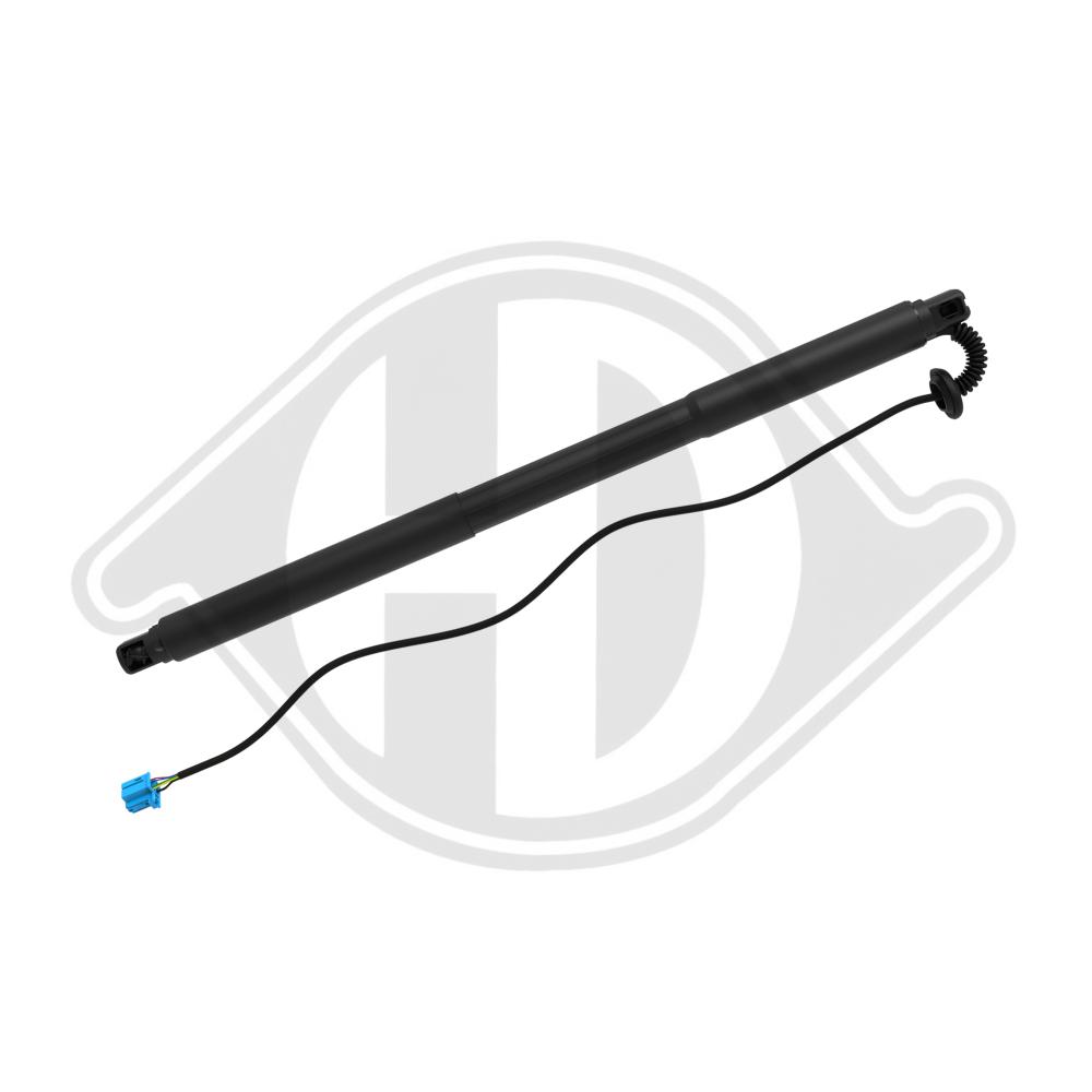 DIEDERICHS Gasfjeder, kuffert-/lastrum 9100603 bagved til højre for MERCEDES-BENZ