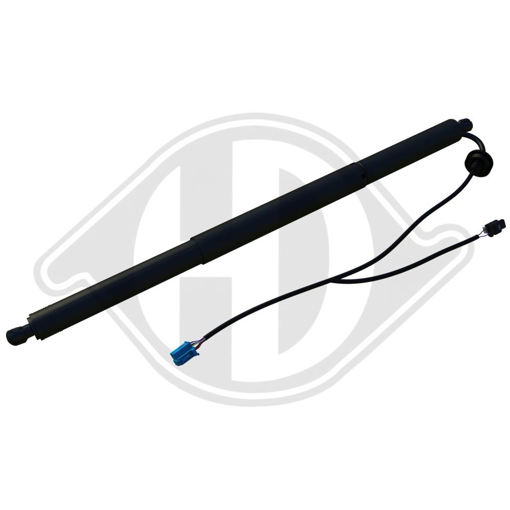 DIEDERICHS Gasfjeder, kuffert-/lastrum 9100606 bagved til venstre for MERCEDES-BENZ
