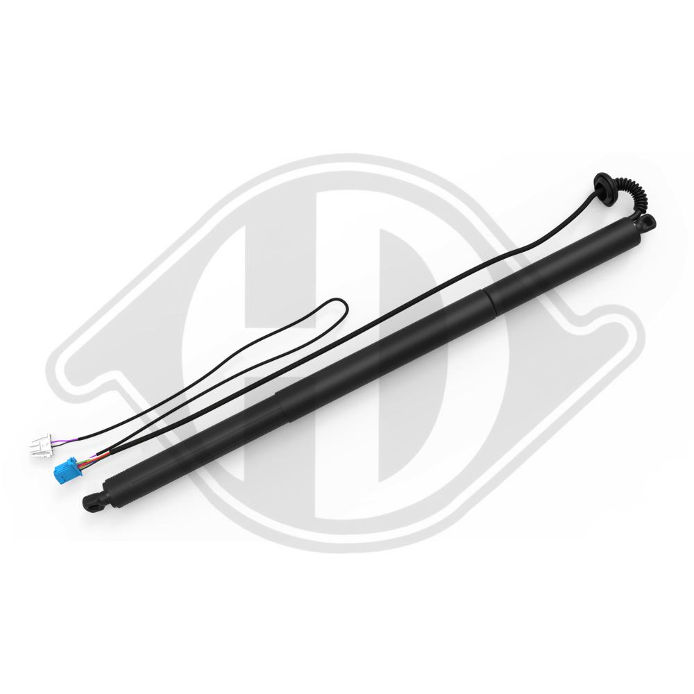 DIEDERICHS Gasfjeder, kuffert-/lastrum 9100601 bagved til venstre for MERCEDES-BENZ