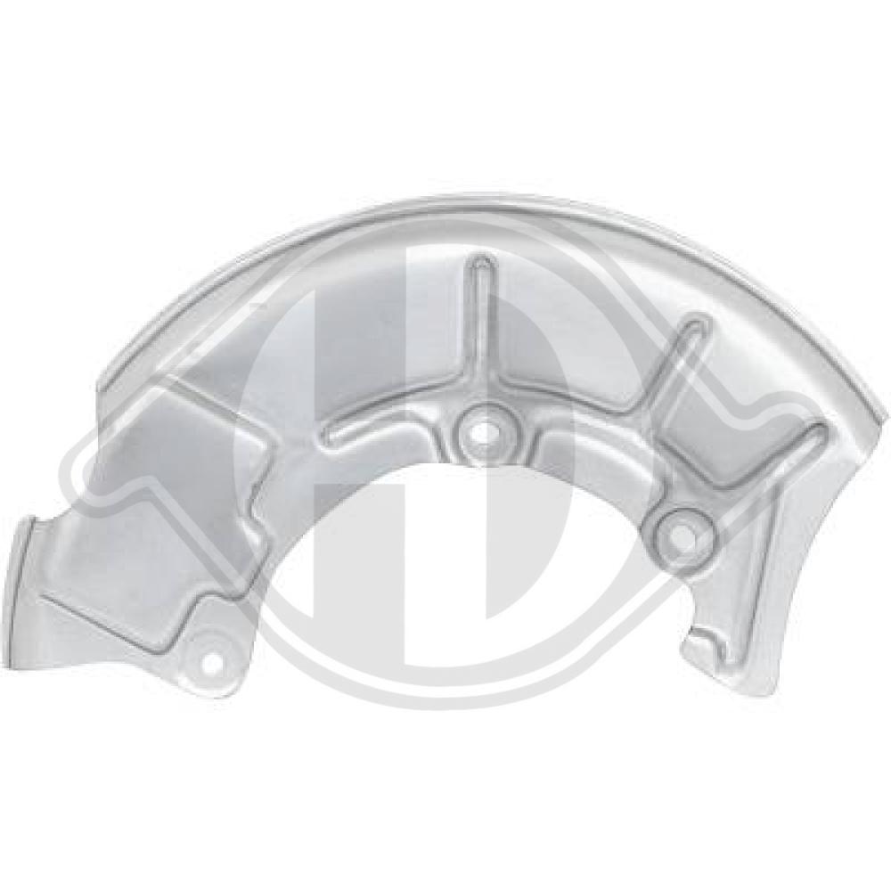 DIEDERICHS Stænkskærm, bremseskive 9452010 højre foraksel for VW