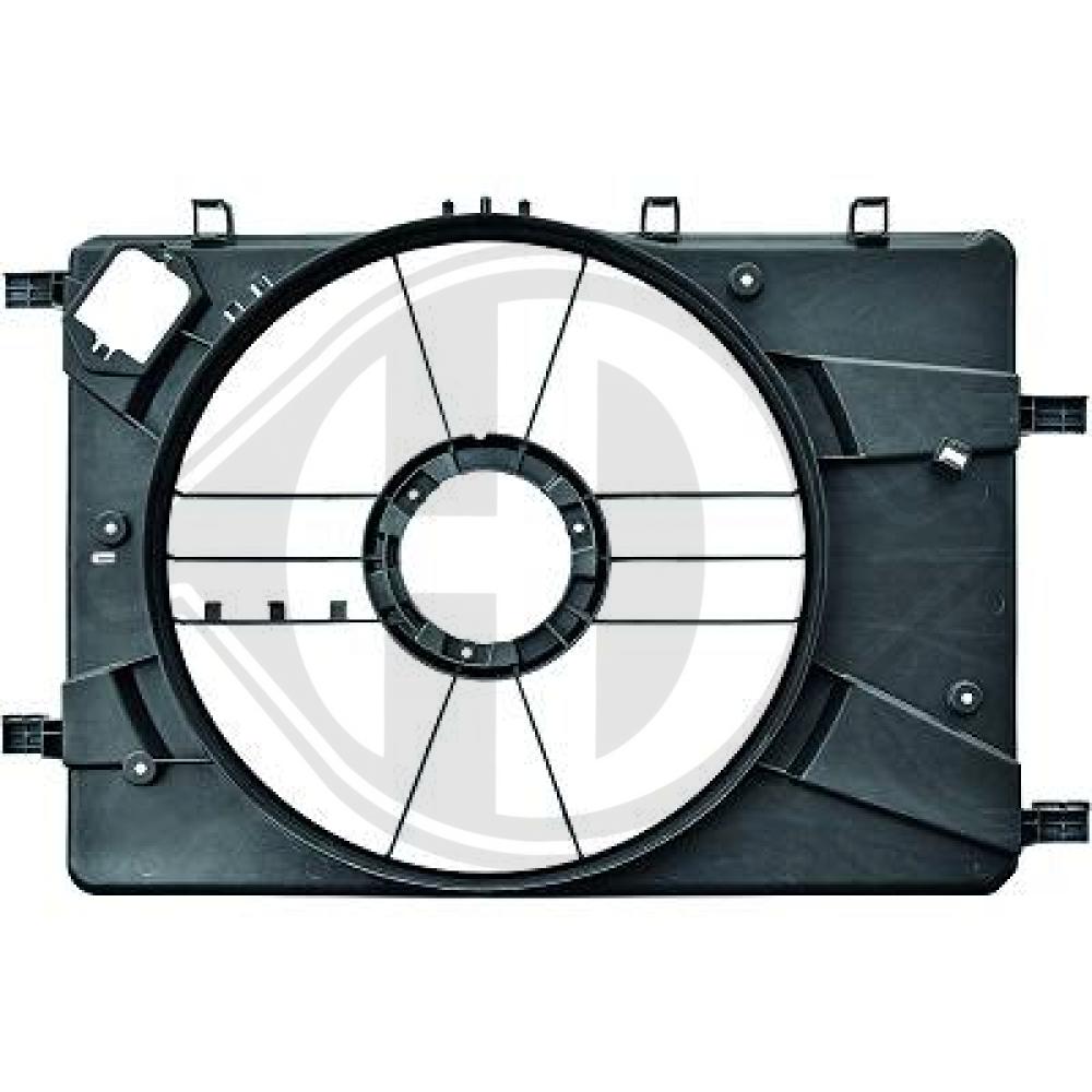 DIEDERICHS Holder, kølerventilator 8180710 for OPEL