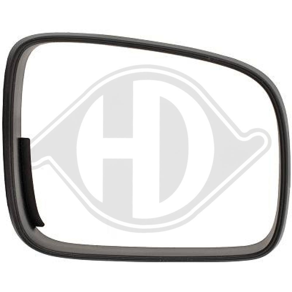 DIEDERICHS Ramme, sidespejl 2205629 venstre for VW