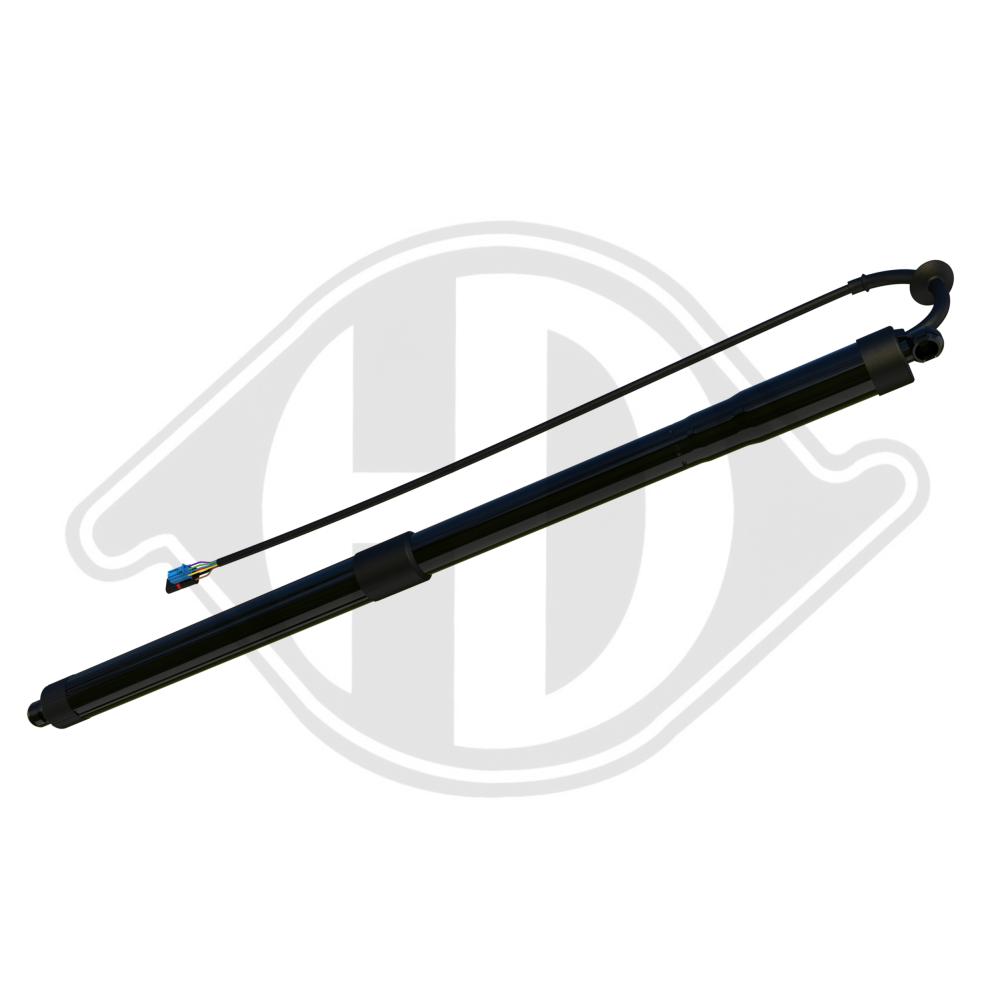 DIEDERICHS Gasfjeder, kuffert-/lastrum 9100636 bagved til venstre for PORSCHE