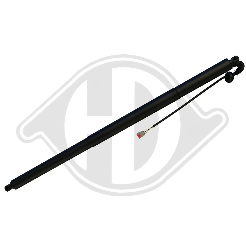 DIEDERICHS Gasfjeder, kuffert-/lastrum 9100625 bagved til venstre for FORD