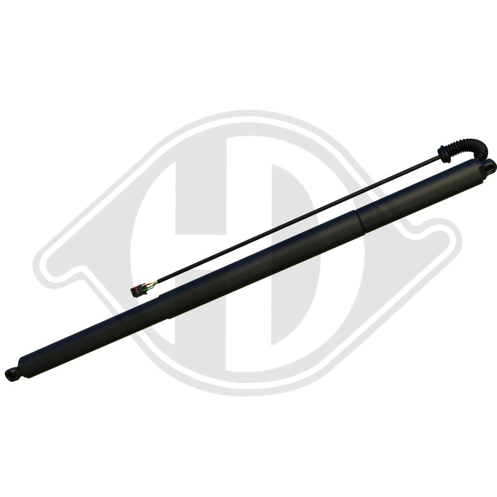 DIEDERICHS Gasfjeder, kuffert-/lastrum 9100652 bagved til venstre for VW